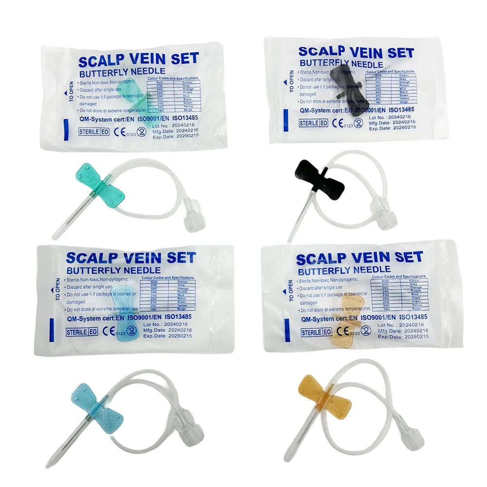 50PCS/lot Disposable Butterfly Infusion Needle Double Wing Infusion Needle Pet Care Room Cat Gog Animal