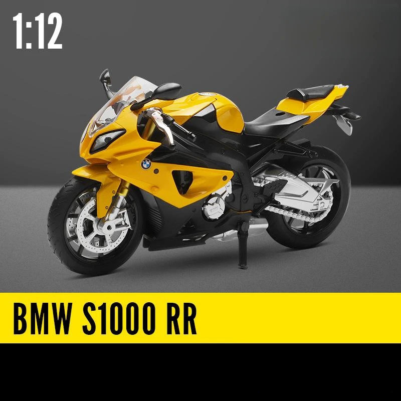 1/12 BMW S1000RR Motorcycle Toy 1:12 RMZ City Diecast Metal Racing Model Super Sport Miniature Collection Gift For Boy Children