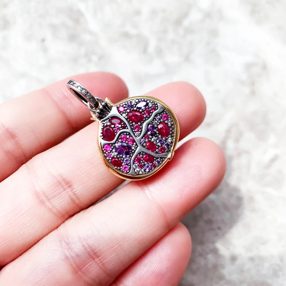 Pendant Pomegranate Tree Flower Bird Butterfly Dragonfly Cat Koala Brand New Jewelry Europe 925 Sterling Silver Gift For Woman