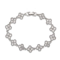 Multi-Color Women's Zircon Flower Delicate Bracelet/Necklace Rainbow Jewelry Gift Optional Mix-and-Match 1 Pcs
