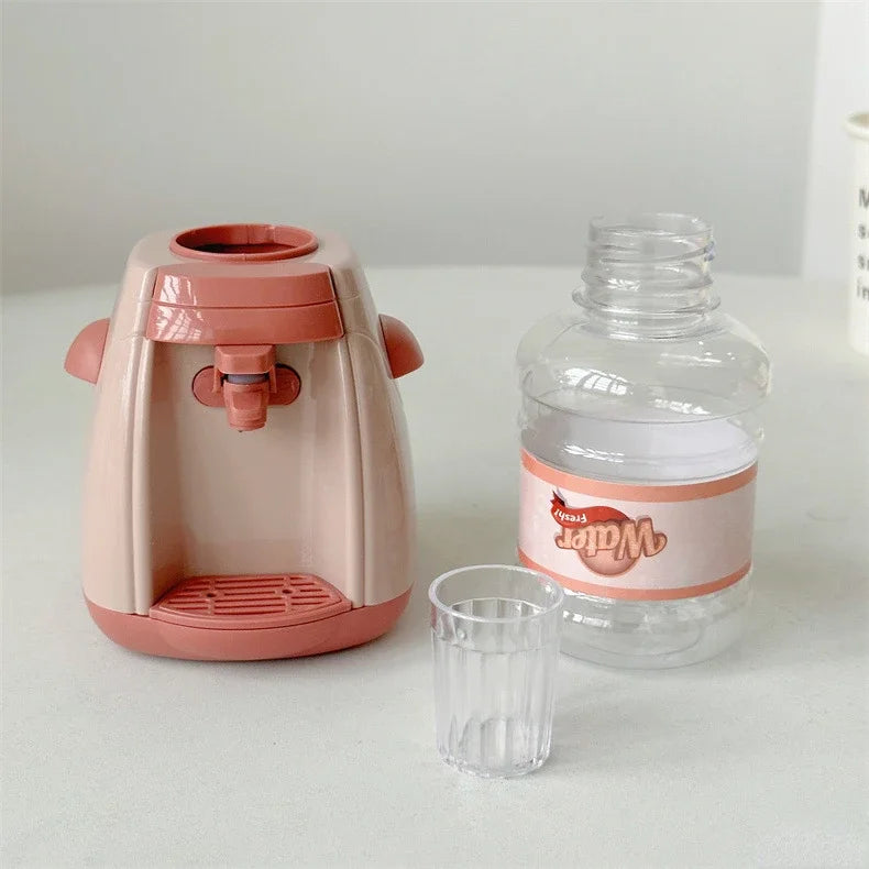 Mini Household Appliances Kitchen Toys Pretend Play Set with Coffee Maker Water Dispenser and Toaster for Kids Boys Girls Gifts