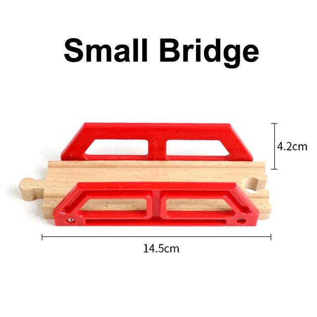 Wooden Train Track Racing Railway Toys All Kinds Wooden Track Accessories Fit for Biro Wood Tracks Toys for Children Gift