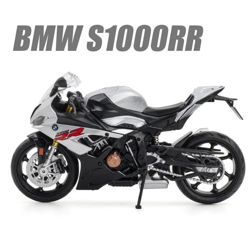 1/12 BMW S1000RR Motorcycle Toy 1:12 RMZ City Diecast Metal Racing Model Super Sport Miniature Collection Gift For Boy Children