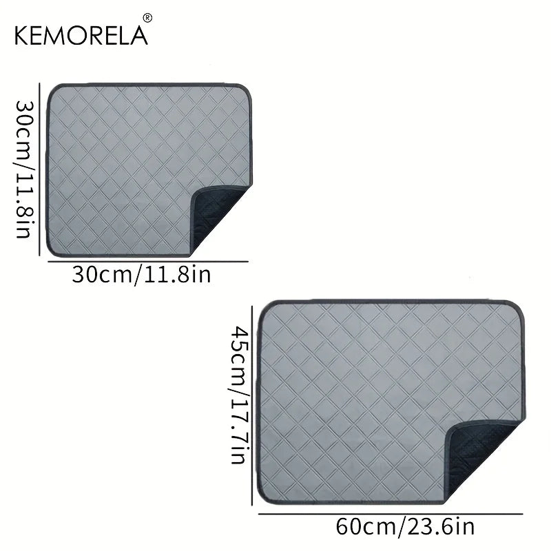 4PCS Guinea Fleece Cage Liners Washable Reusable Anti-Slip Absorbent Pee Pads Small Animal Care Mat for Pet Hamsters Rabbits