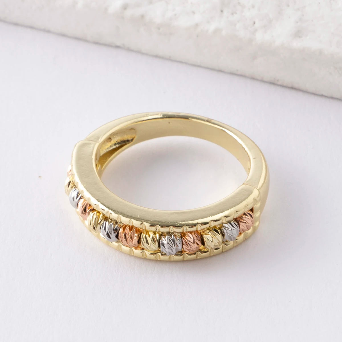 LUIZADA Copper Metal Beads Cross Bangle for Women Fashion Jewelry Delicate Multicolor Exquisite Holiday Gift