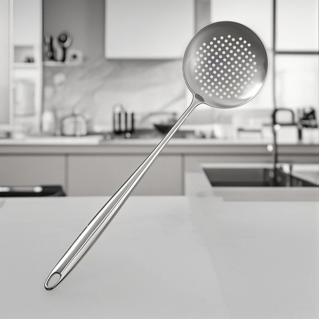 Food Stainless Steel Wok Spatula Metal Kitchen Utensils Slotted Turner Spoon Ladle Utensil Set Kitchen Accessories Cooking Tools