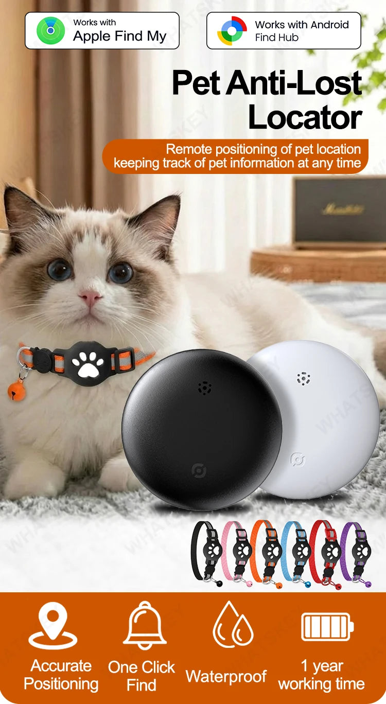 Adjustable Pet Collar Gps Tracker Google Find My Android Finder Location Tracker Kits Pet Supplies Cat Pet Electronic Devices