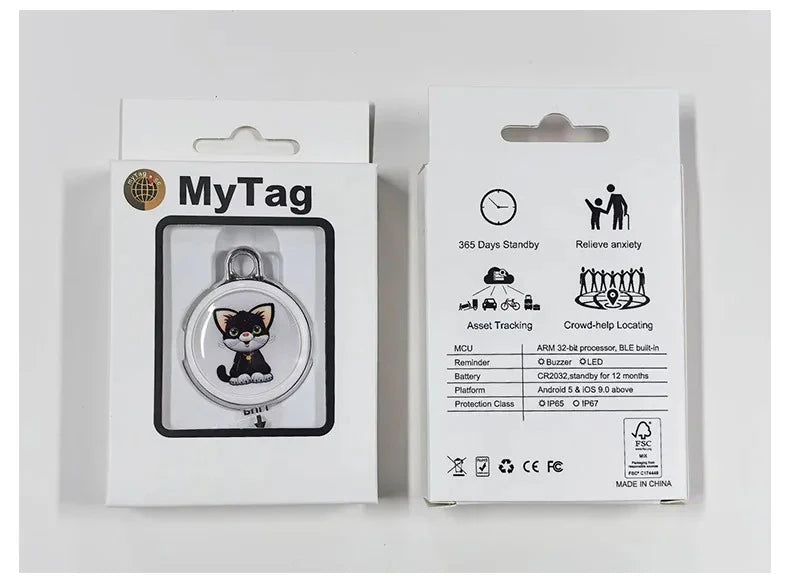 Pet Anti Lost GPS Tracker Bluetooth Compatible Waterproof Real Time Tracking Smart Wearable Locator for Dog Cat Collar Finder