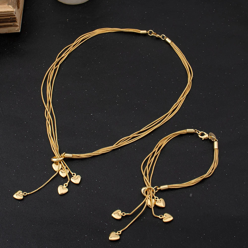 Jewelry For Women 2025 Brilliant Cubic Zircon Necklace Earrings Ring and Bracelet Wedding Bridal Jewelry Sets Dress Accessories