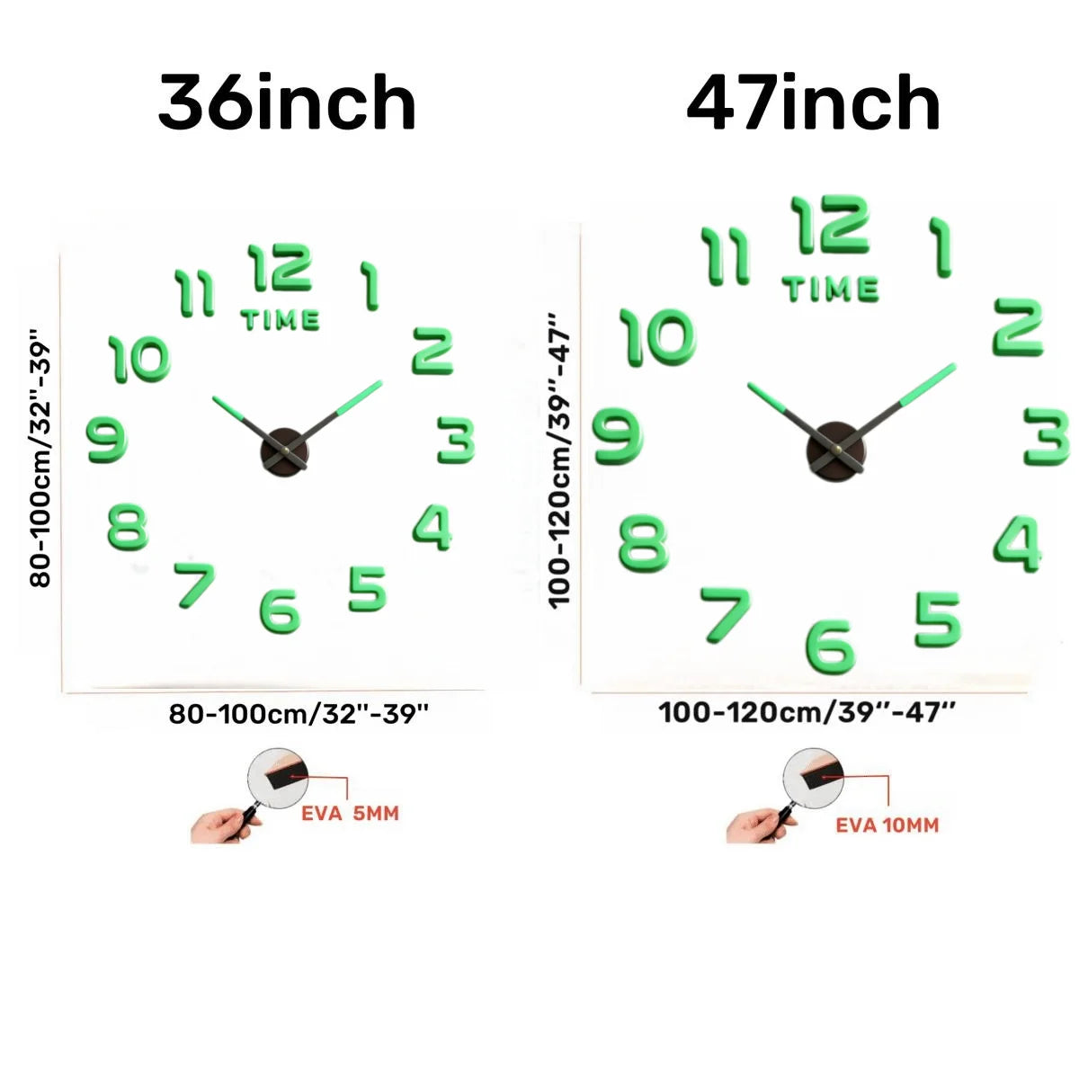 2026 Modern Design Large Wall Clock 3D DIY Quartz Clocks Fashion Watches Acrylic Mirror Stickers Living Room Home Decor Horloge