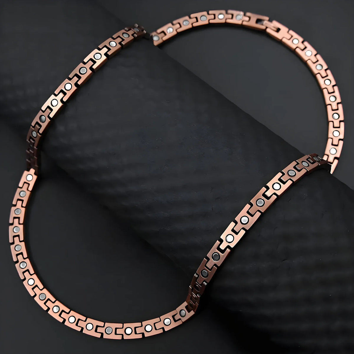 ARADOO Serpentine Luxury Pattern Pure Copper Necklace for Men Women Premium Collar Jewelry Gifts