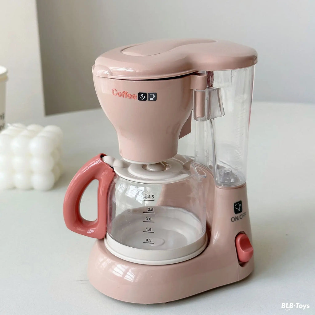 Kids Simulation Kitchen Appliances Sets Toy Mini Blender Coffee Maker Washing Machine Pretend Play Creative Electric Game Gift