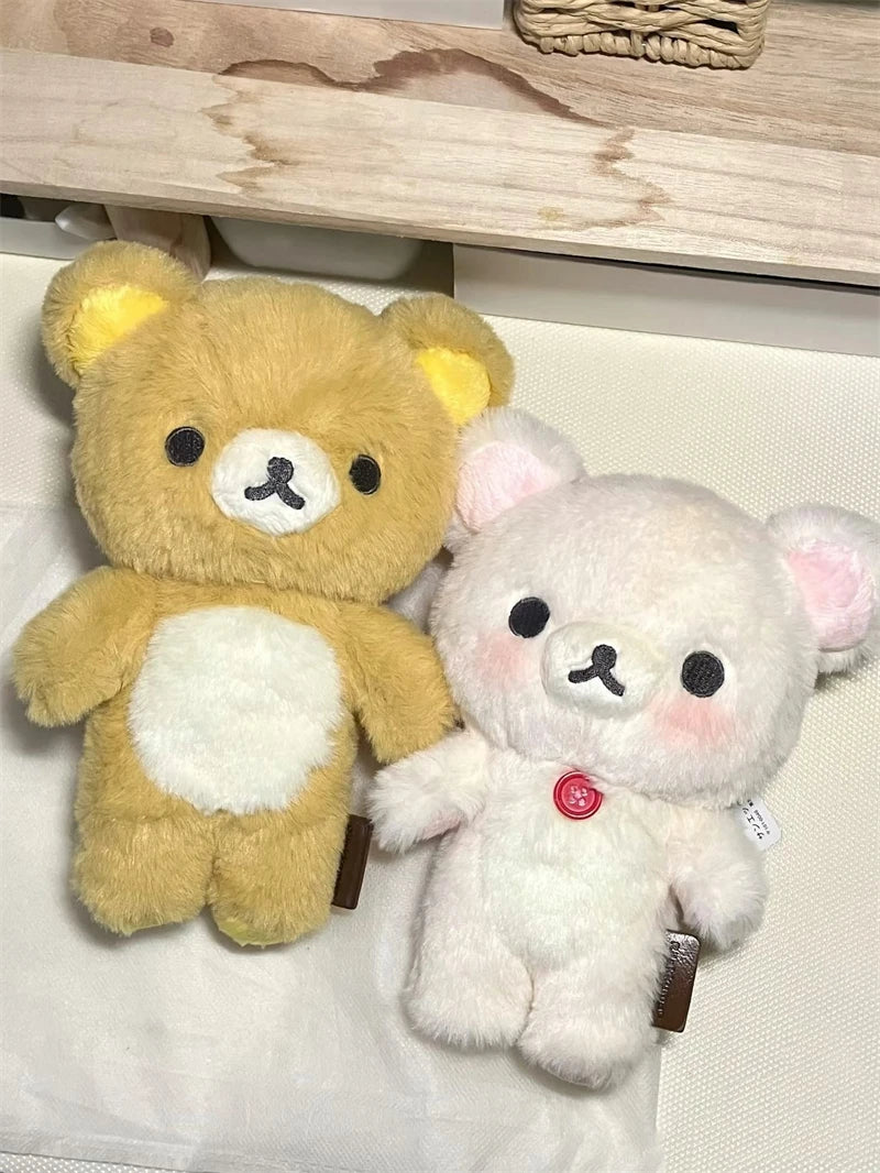 20cm Cute Rilakkuma Korilakkuma Plush Toy Japanese Style Brown White Bear Stuffed Animals Adorable Birthday Gift for Girl