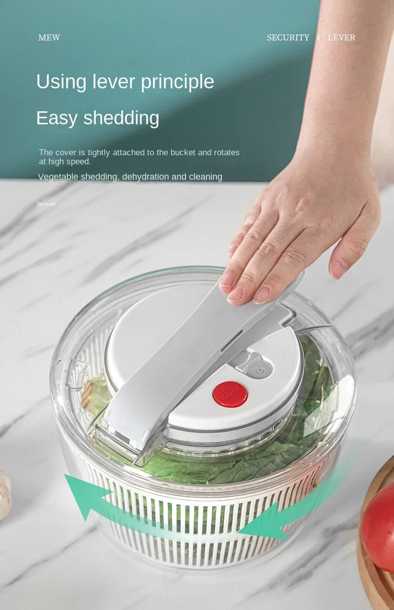 Vegetables Salad Spinner Lettuce Leaf Vegetable Dehydrator Multifunctional Vegetable Washer Salad Vegetable Dryer Mixer