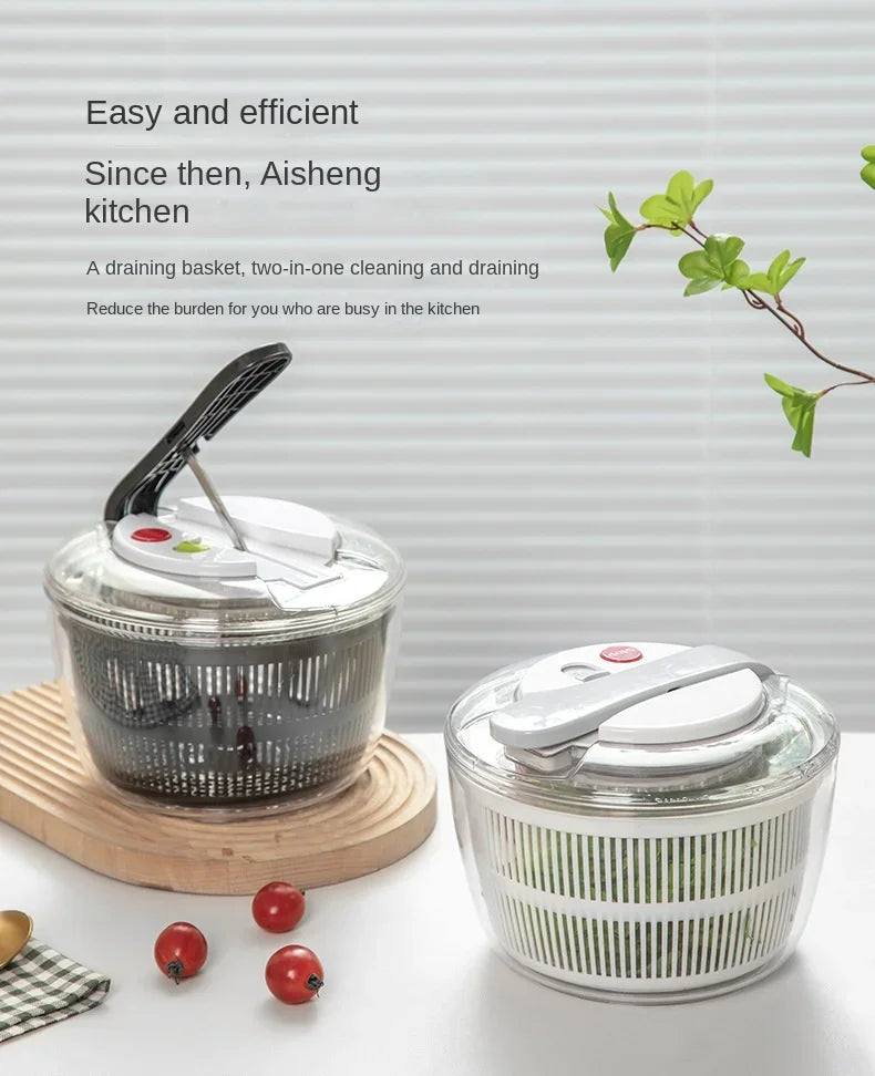 Vegetables Salad Spinner Lettuce Leaf Vegetable Dehydrator Multifunctional Vegetable Washer Salad Vegetable Dryer Mixer