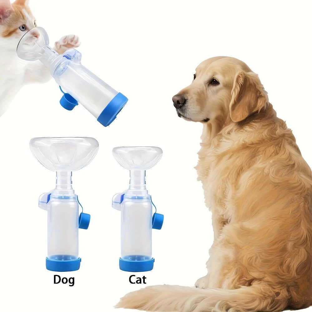 Adjustable Pet Nebulizer Mask, Large-Capacity Aerosol Spacer, Respiratory Care for Pets