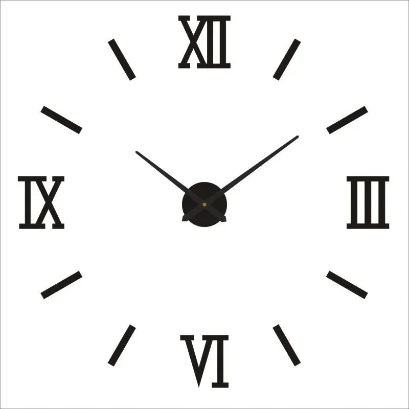 2026 Modern Design Large Wall Clock 3D DIY Quartz Clocks Fashion Watches Acrylic Mirror Stickers Living Room Home Decor Horloge