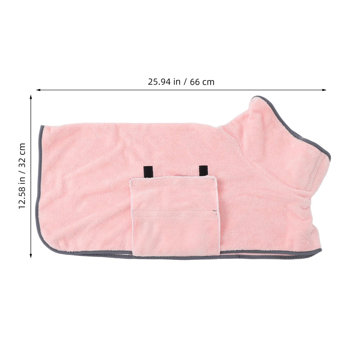Super Absorbent Pet Bathrobe Dry Dog Towel for Grooming Bathing Quick Drying Dog Robe Super Absorbent Pet Bathrobe