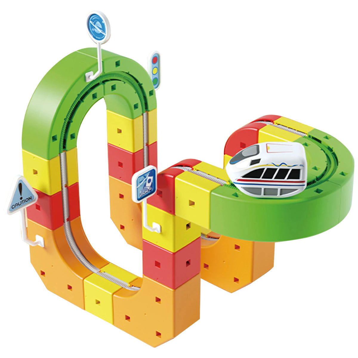 Electric Magnetic Track Set with Anti-Gravity Vehicles 100+ Pieces STEM Building Toys DIY Railway Toy Gift Box For Kids Gift