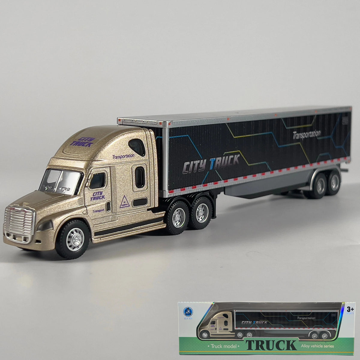 1:64 Scania Container Truck American Container Truck Alloy Diecast Model Car Home Decoration Ornaments Collections Hobby Holiday