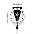 Swinging Wall Clock Living Room Luxury Home Decoration Restaurant Entrance Silent Wall Hanging Clock Living Room Decoration