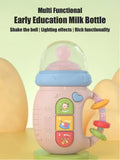1pc Baby Musical Feeding Bottle Newborn Soft Teether Rattles Educational Toy 18M+ Mobile Rattles Toys Soothing Vocal Music