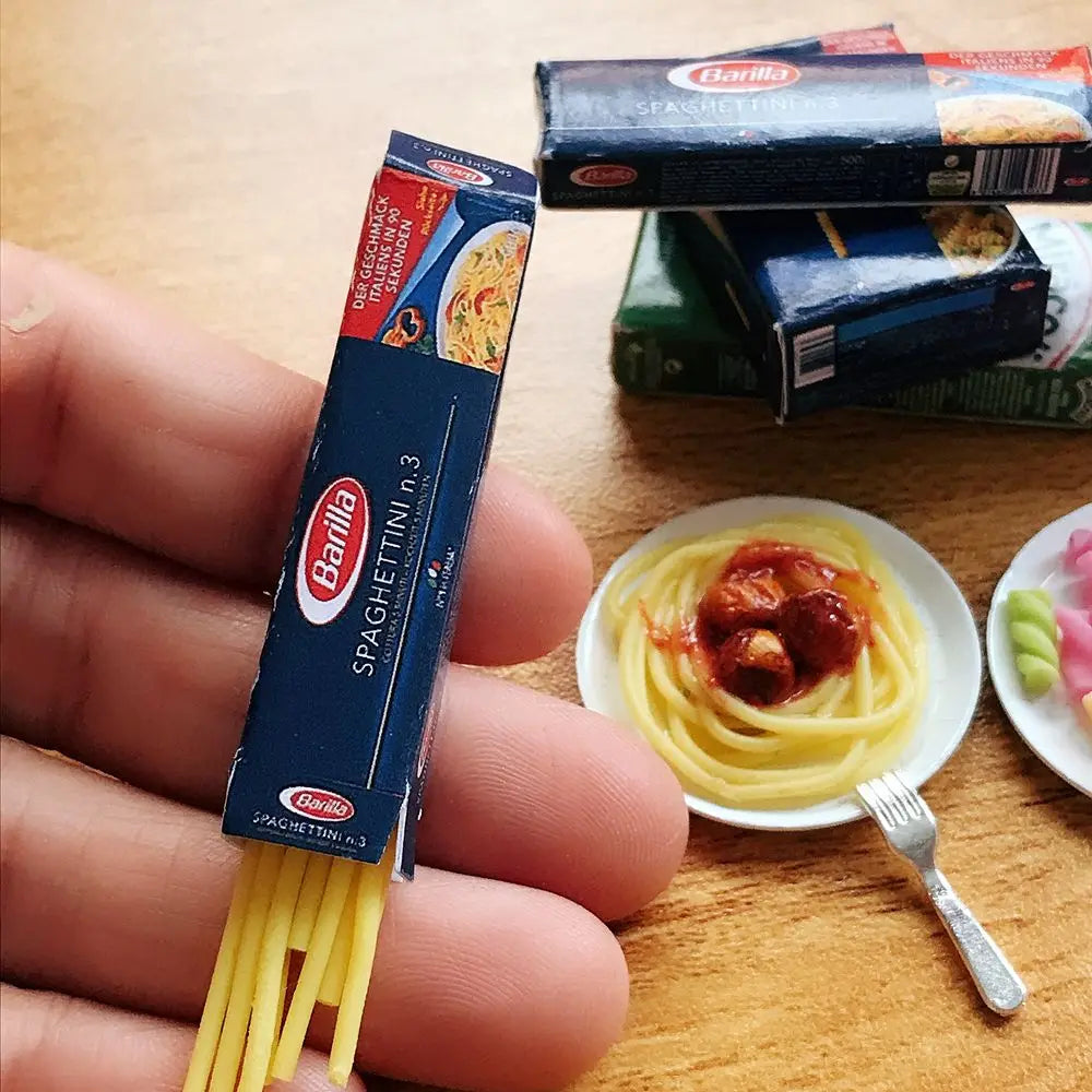 NEW 1 Bag 1/6 Scale Dollhouse Miniature Pasta Mini Spaghetti Noodles for Doll House Kitchen Play Toys Accessories