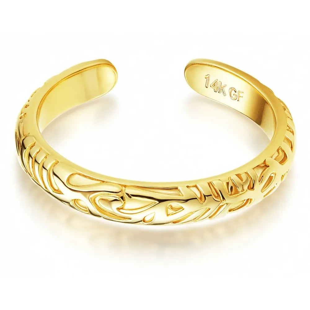 Bobisty 14K Gold Plated Toe Rings for Women Adjustable Toe Ring Non Tarnish Open Band Toe Rings CZ Bow Summer Beach Foot Jewelry