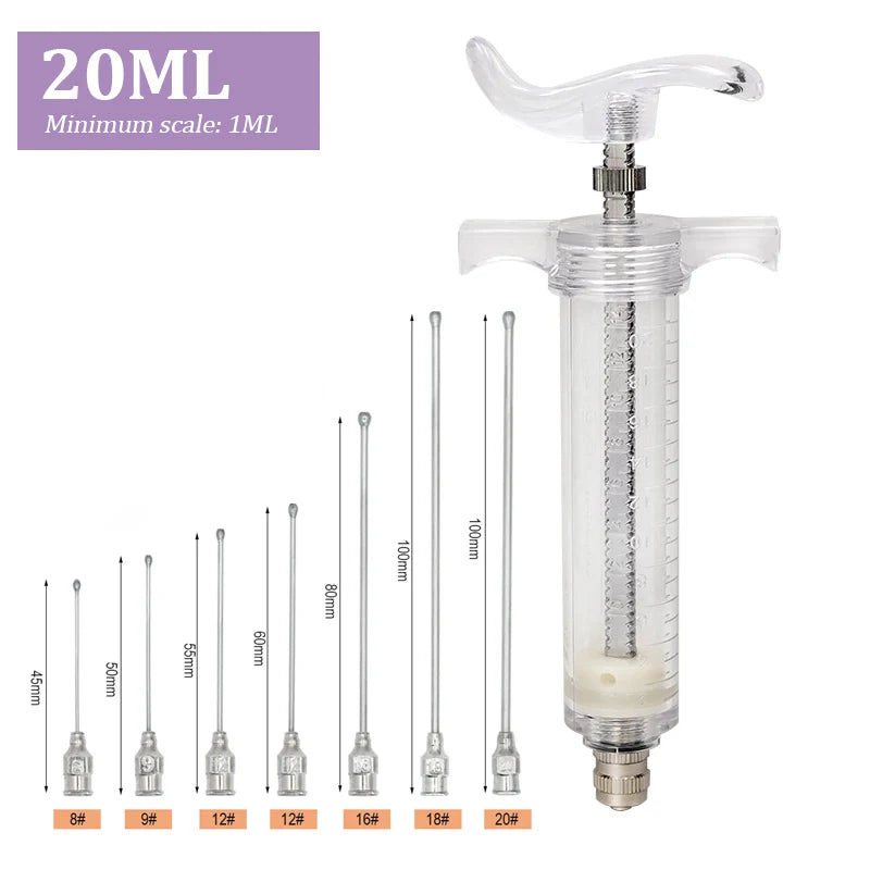 10/20/30/50Ml Baby Bird Feeder with Stainless Steel Birds Feeding Syringe Tube Parrot Feeding Syringe Adjustable Bird Supplies