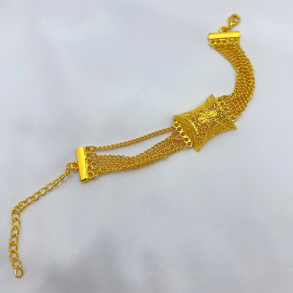 ANIID Dubai 24K Gold Color Long Jewelry Sets Wedding African Necklace Earrings For Women Nigerian Indian Bridal Set Party Gifts