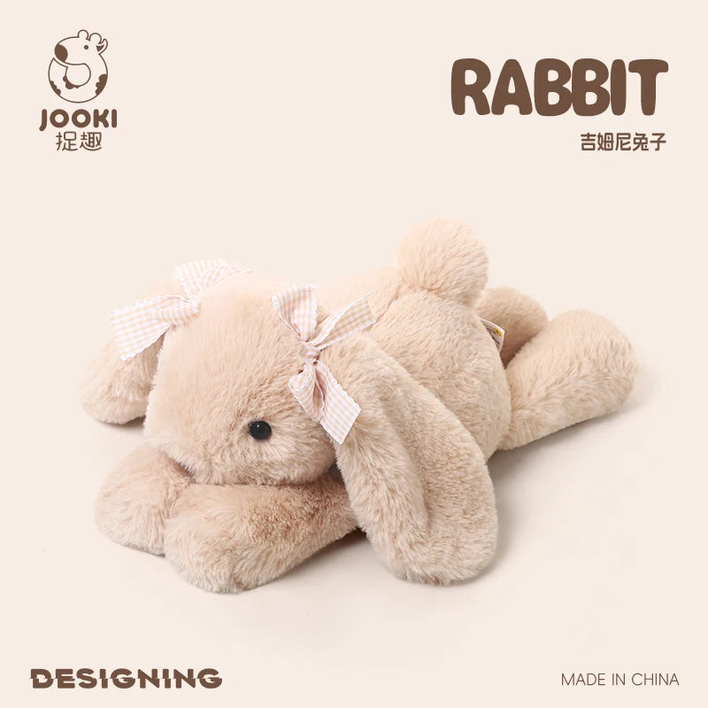 35CM Cute Rabbit Stuffed Plush Toy Long Ear Easter Bunny Soft Plushies Doll Sleeping Bedroom Decor Baby Girls Birthday Kid Gifts