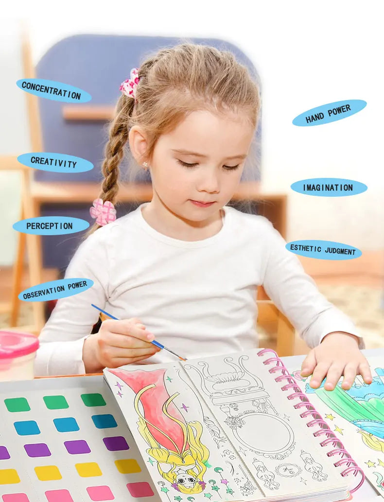 Children's Fabric Art Craze Poke Drawing Craft Toys DIY Creative Puzzle Puncture Painting Poking Sticker For Kids Birthday Gifts