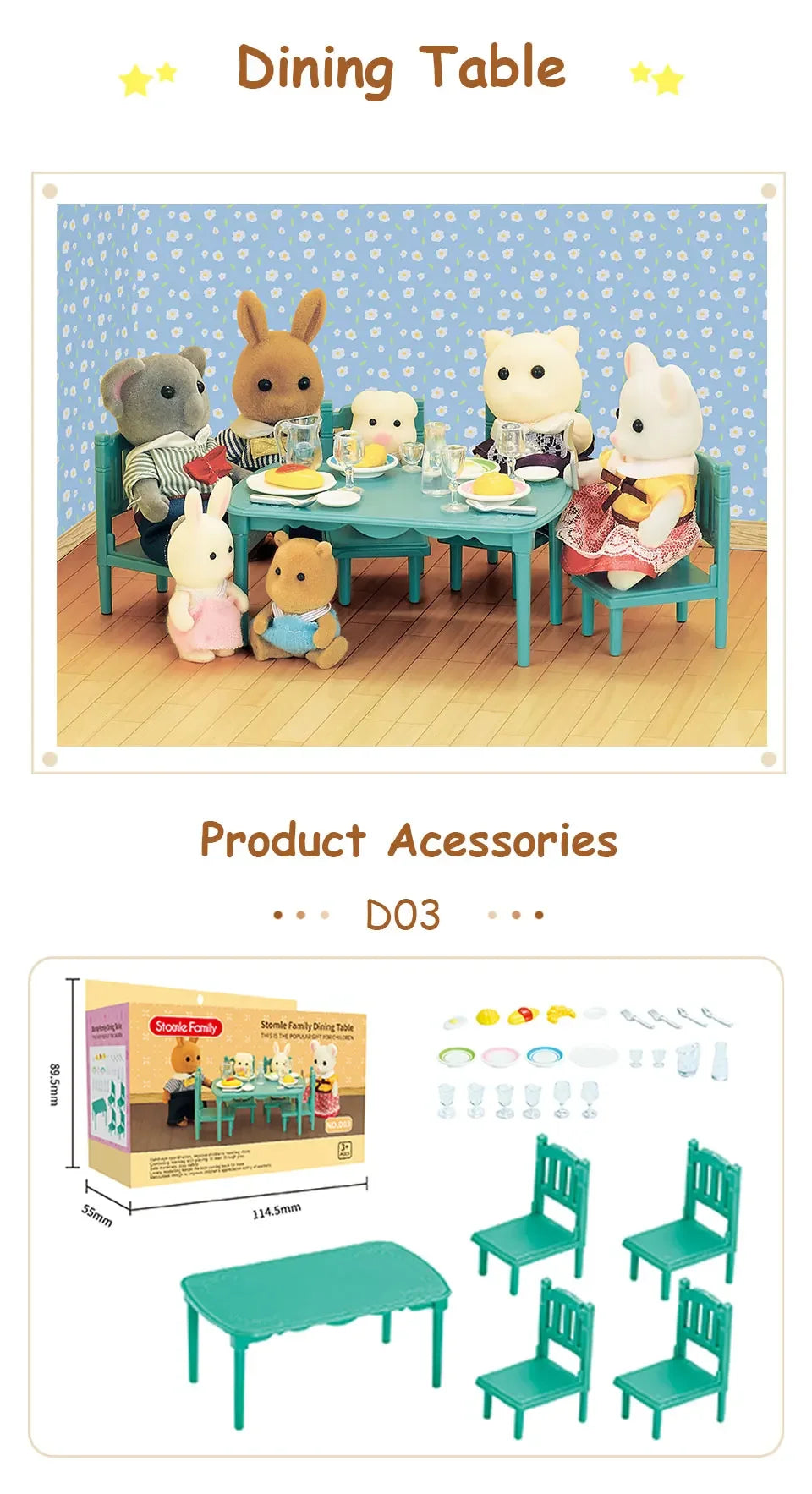 Toys Doll Forest Family Montessori Kitchen Miniature Doll House 1/12 Toy Kitchen Accessories Dollhouse Furniture Toys for Girls
