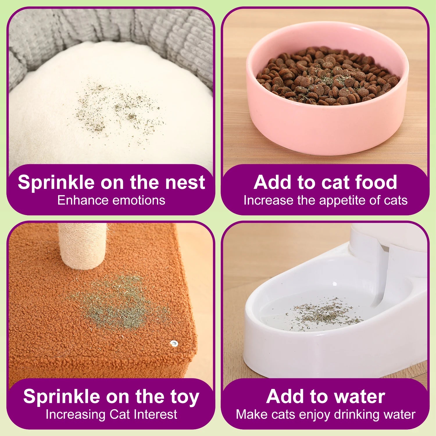 Silvervine Powder, More Attractive than Catnip for Cats, 100% Silver Vine Gall Fruit Powder, Silvervine Cat Toy for Indoor Cats