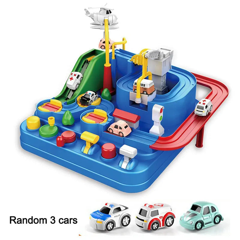 Children Racing Rail Car Model Educational Toy Track Adventure Game Brain Mechanical Interactive Train Suit Space Rocket Boy Toy