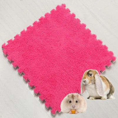 4-20Pcs Washable Guinea Pig Rabbit Cage Mat Waterproof Hamster Bedding Mat Cage Pee Pad Small Animal Rabbit Mouse Reusable Mat