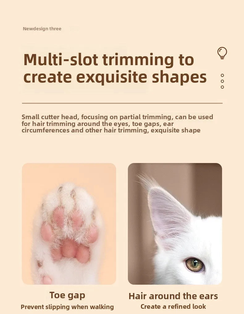 Pet Grooming Clippers Dog Cat LED Light Waterproof Electric Trimmer for Paws Feet Hair Cutting Dog Hair Dog Trimmer Pet Grooming