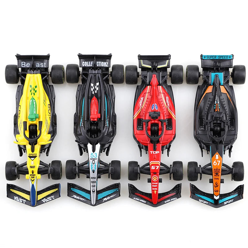 (bagged)1:43 Formula DIECAST Alloy Model Car, Simulated Metal vehicle, children's racing cars, boy's toy model, car ornaments