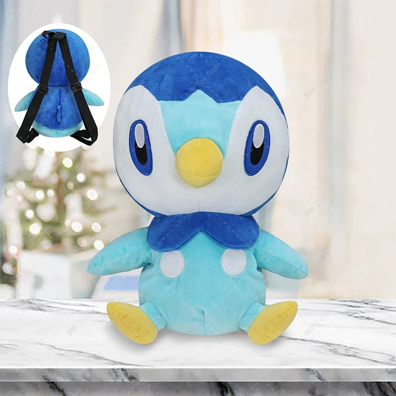 New Arrival Pokemon Plush Backpack Anime Gengar Charizard Piplup Eevee Mimikyu Soft Stuffed Schoolbag Shoulder Bag Toy for Kids
