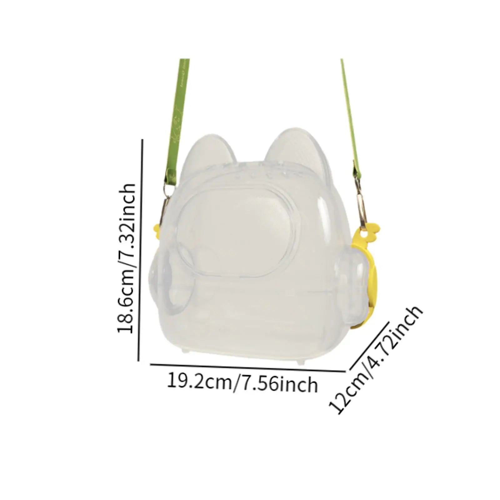 Hamster Travel Carrier Cage Habitat Traveling Transparent Chinchilla Cage for Hedgehog Vacation Small Animals Dwarf Hamster Mice