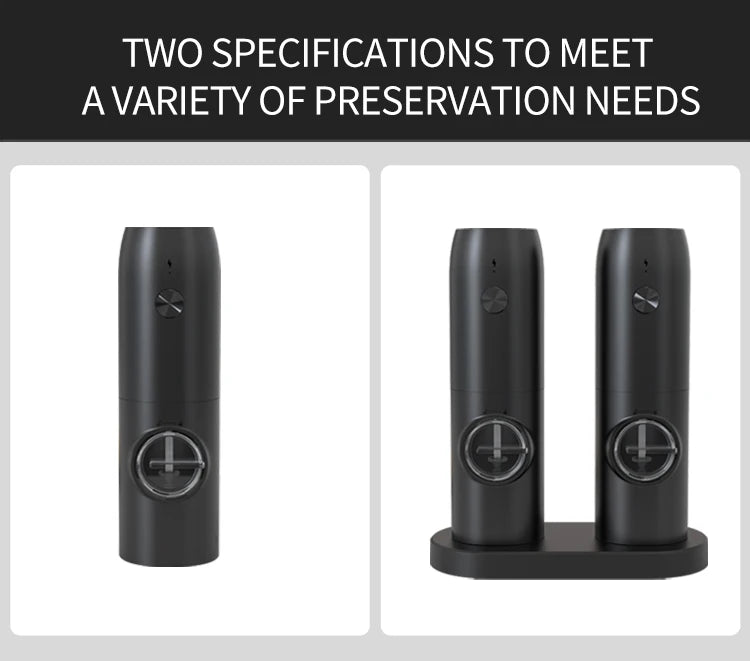1/2pcs Automatic Pepper Grinder Salt And Pepper Grinder USB Rechargeable Adjustable Coarseness Spice Mill for Kitchen Tool