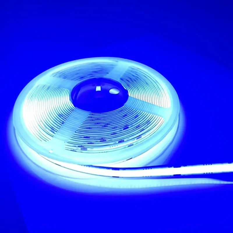 DC 12V 24V COB Strip 320Leds/480LedsM High Density RA90/RA95 Pink Yellow Ice Blue Red Green Flexible Ribbon Rope FOB LED Light