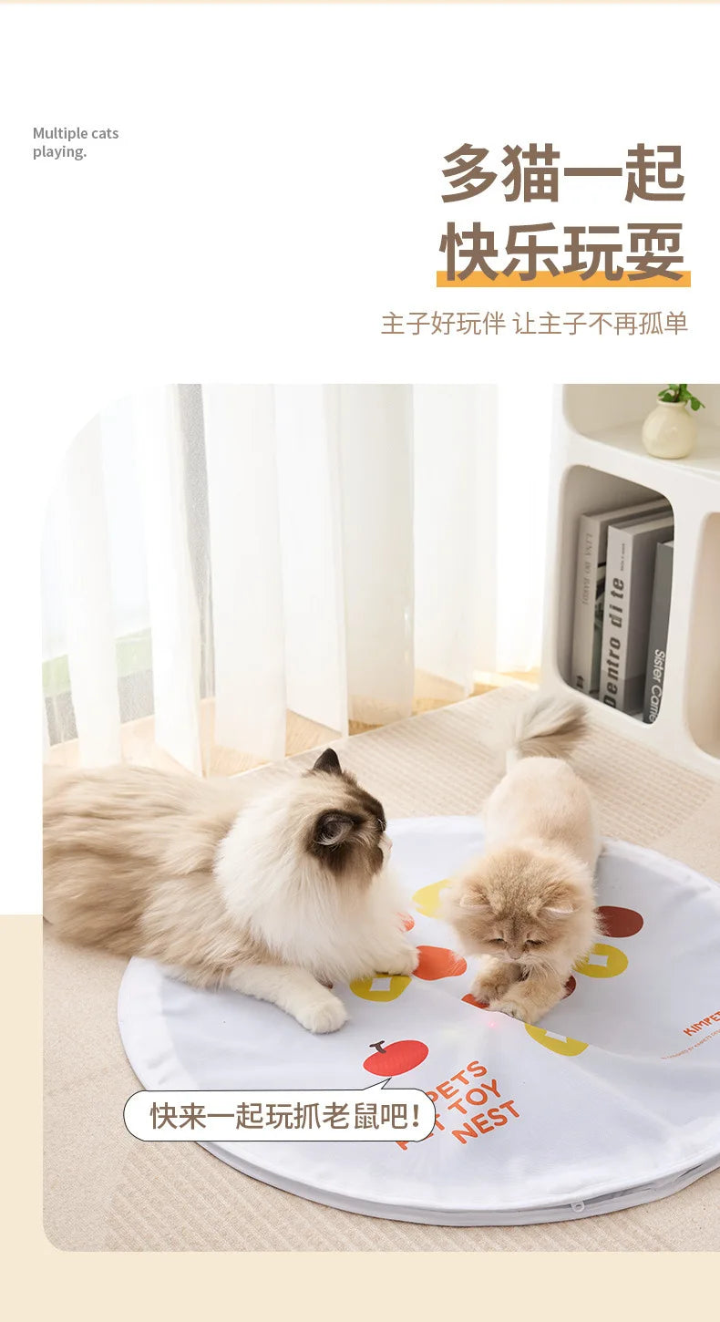 Cat Toy Electric Cat Teaser Ball Automatic Hunting Cover Pet Toy Self-Entertainment Boredom Buster
