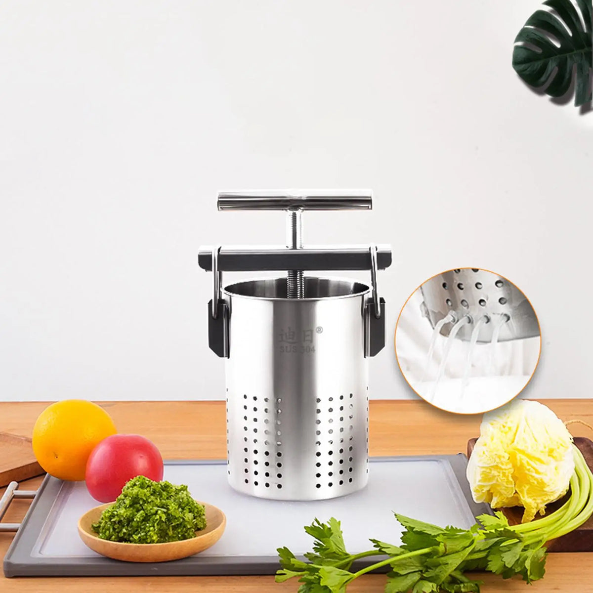 Vegetable Stuffing Squeezer Dumpling Filling Press Manual Juicer for Home Cider Making Kitchen Dehydration Tool Water Drainer