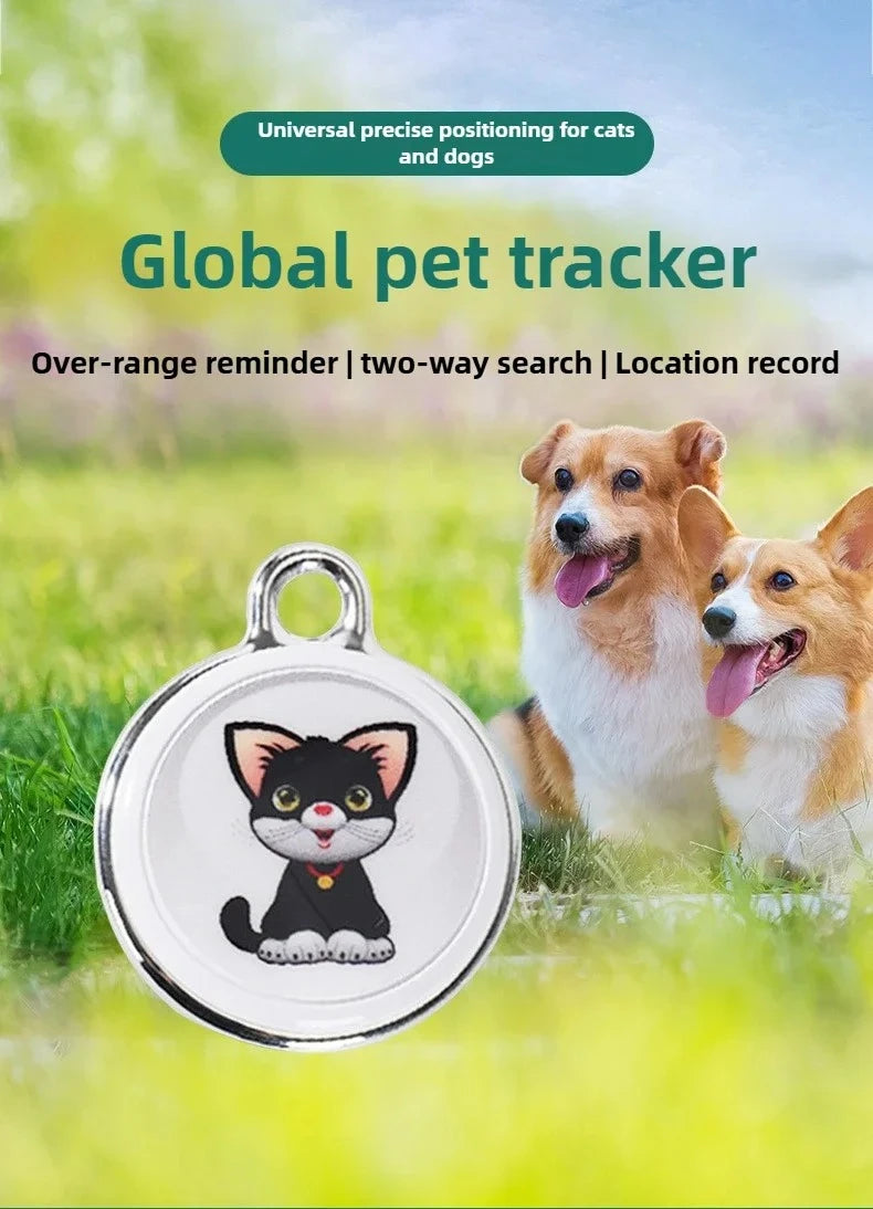 Pet Anti Lost GPS Tracker Bluetooth Compatible Waterproof Real Time Tracking Smart Wearable Locator for Dog Cat Collar Finder