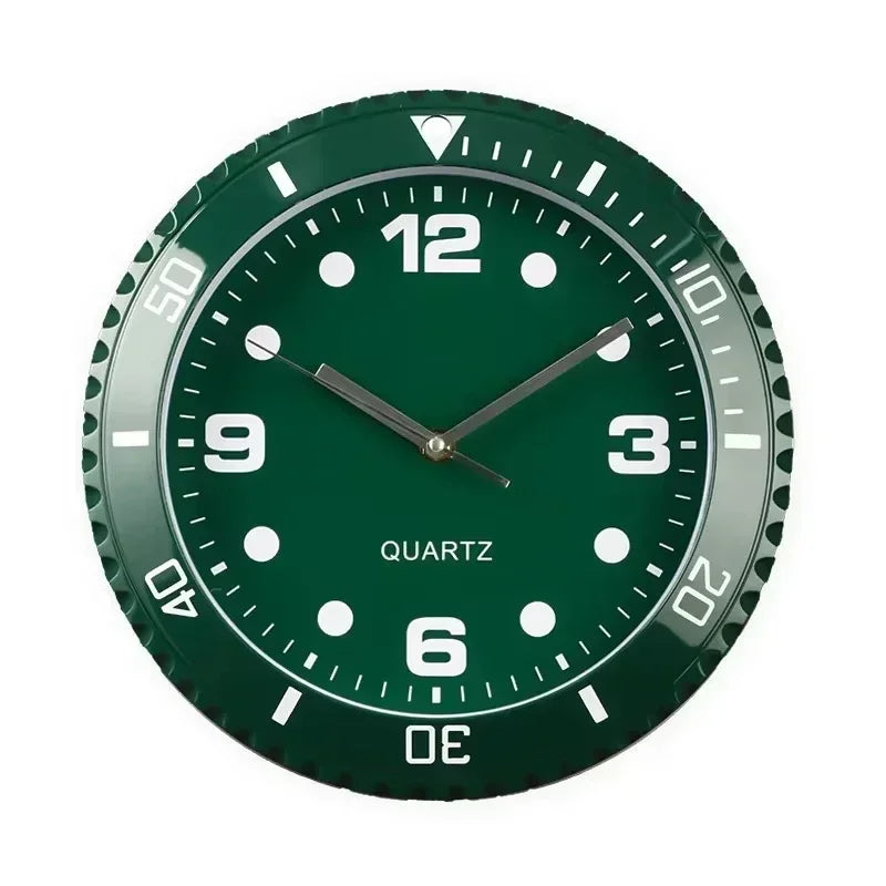 Wall Clock 28/30cm Gold and Silver Border Creative Wall Clock Modern Design Luxury Home Decoration Silent Quartz Clock
