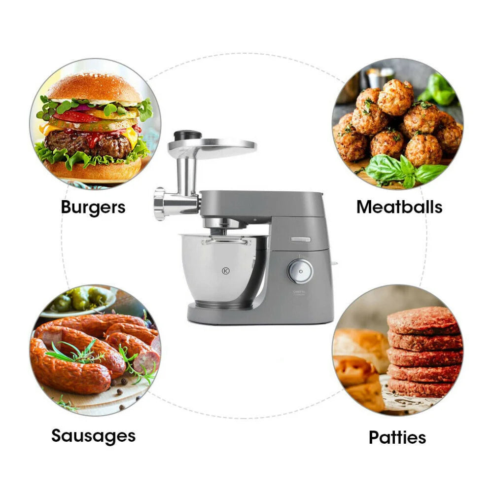 2025 New Stand Mixer Attachment Food Grinder Set Kitchen Grinding Tools for Kenwood Chef / Chef XL, KVC, KVL, KMix, Also Fit SME
