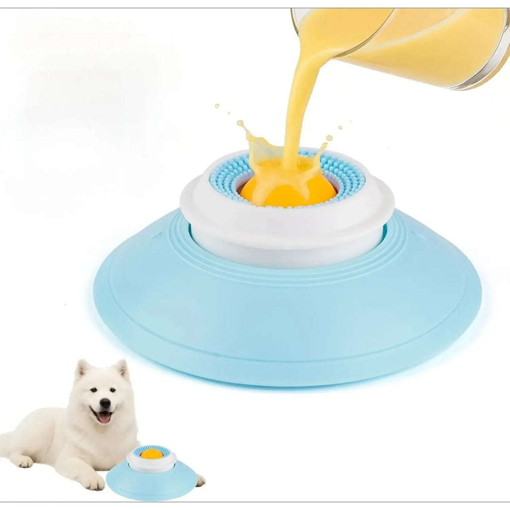 1pcs Dog Lick Bowl with Ball, Anti-Slip Licking Mat for Anxiety Relief, Slow Feeder for Liquid & Soft Food, Cat Dog Toy