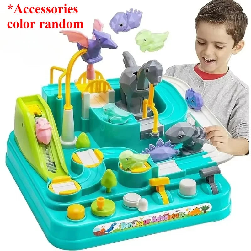 Race Track with Car Toys for Boys Car Adventure Toys Dinosaur Race Track Car Toys for Boys Girls Puzzle Car Tracks Playsets