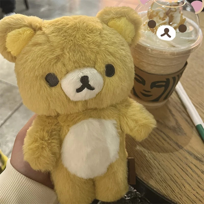 20cm Cute Rilakkuma Korilakkuma Plush Toy Japanese Style Brown White Bear Stuffed Animals Adorable Birthday Gift for Girl